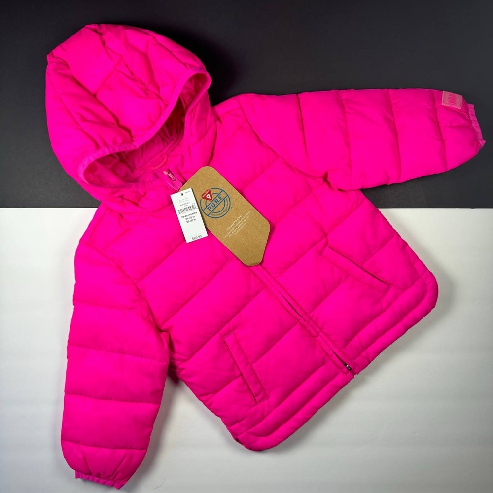 Gap baby lightweight puffer jacket pink 2 years